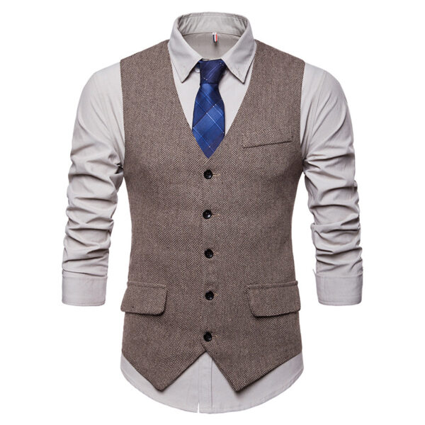 B Men Gent Suit Waistcoat YQH-M49 - Image 2